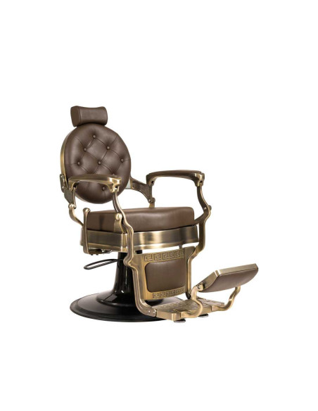 Florence Imperium Fotel barberski – Elegant brons en bruin