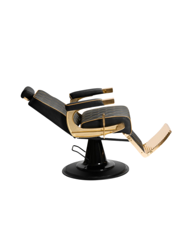 Fotel fryzjerski Maximus Gold & Black – luksus i ergonomia