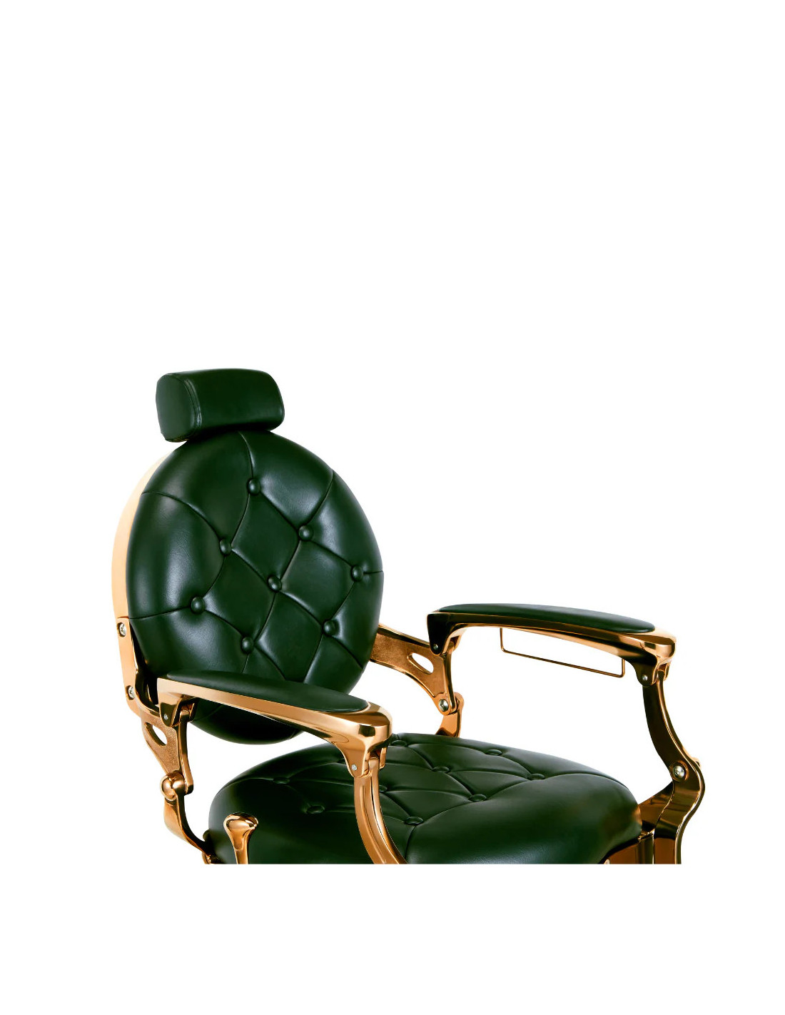 Fauteuil Barbier Vert & Doré – Medici Verde Toscano Pro