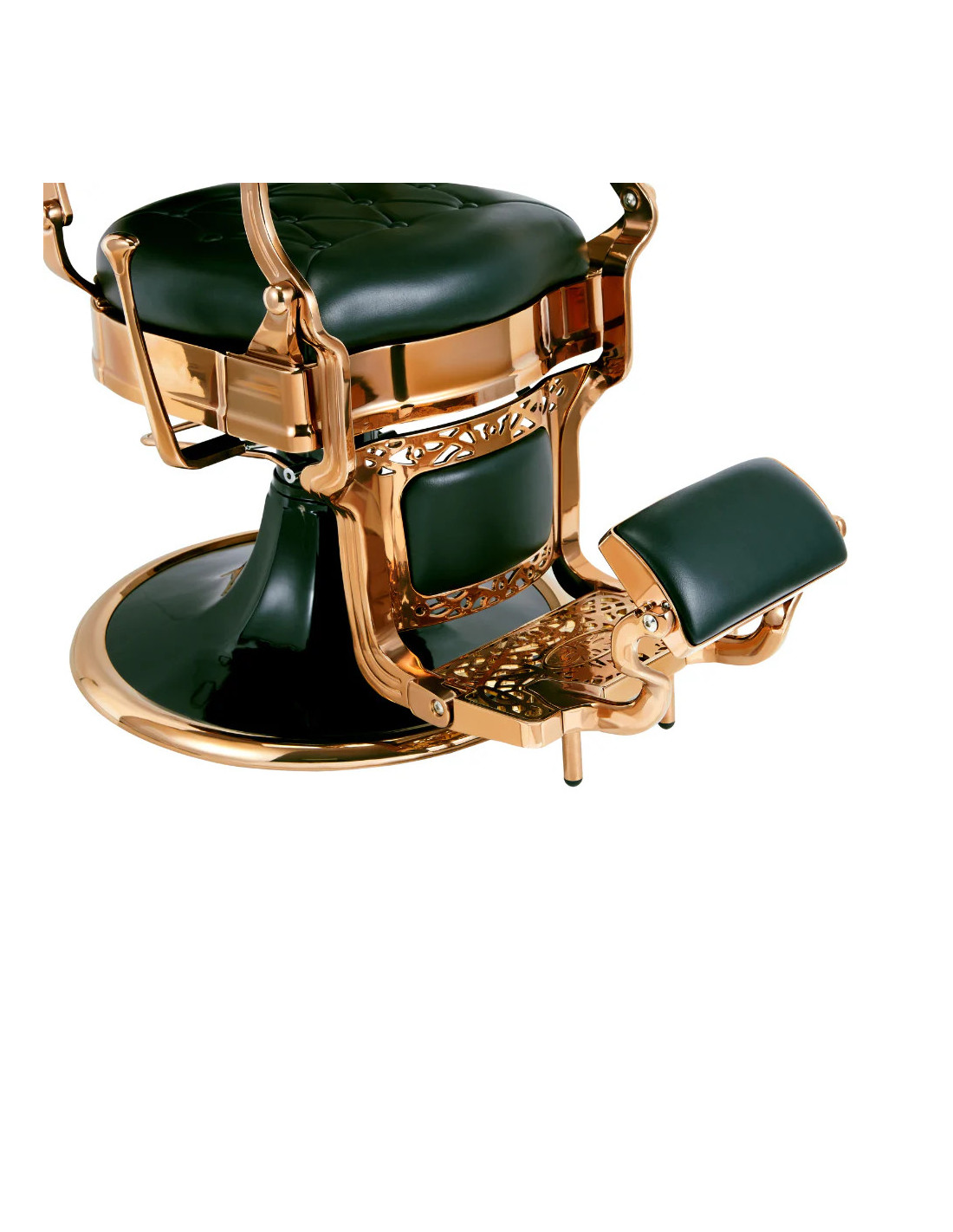 Poltrona da barbiere verde e oro – Medici Verde Toscano Pro