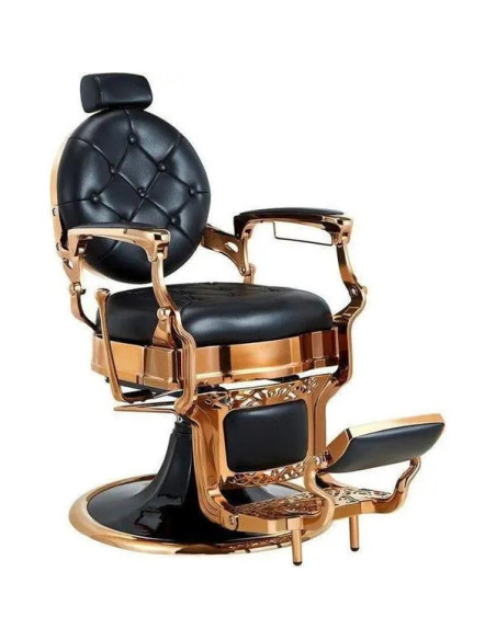 Cadeira de barbeiro em cobre e preto – Medici Shiny Copper