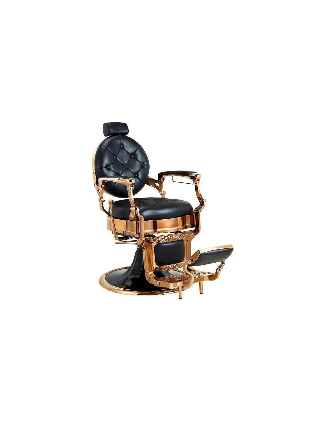 Silla de barbero de cobre y negro – Medici Cobre brillante