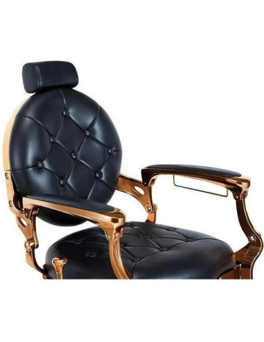 Silla de barbero de cobre y negro – Medici Cobre brillante