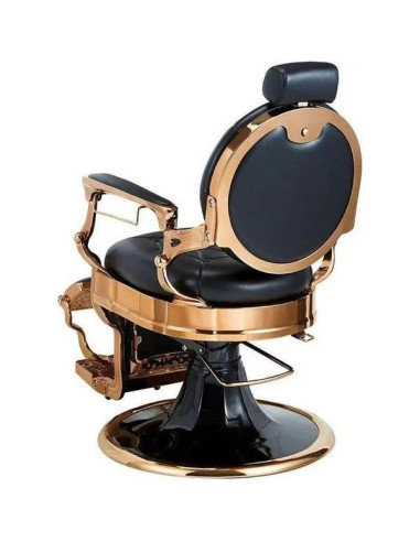 Fauteuil barbier cuivre & noir – Medici Cuivre Brillant