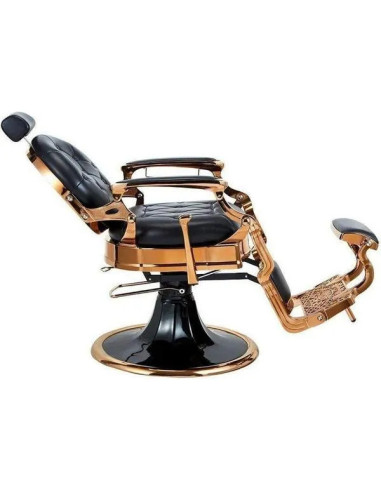 Fauteuil barbier cuivre & noir – Medici Cuivre Brillant