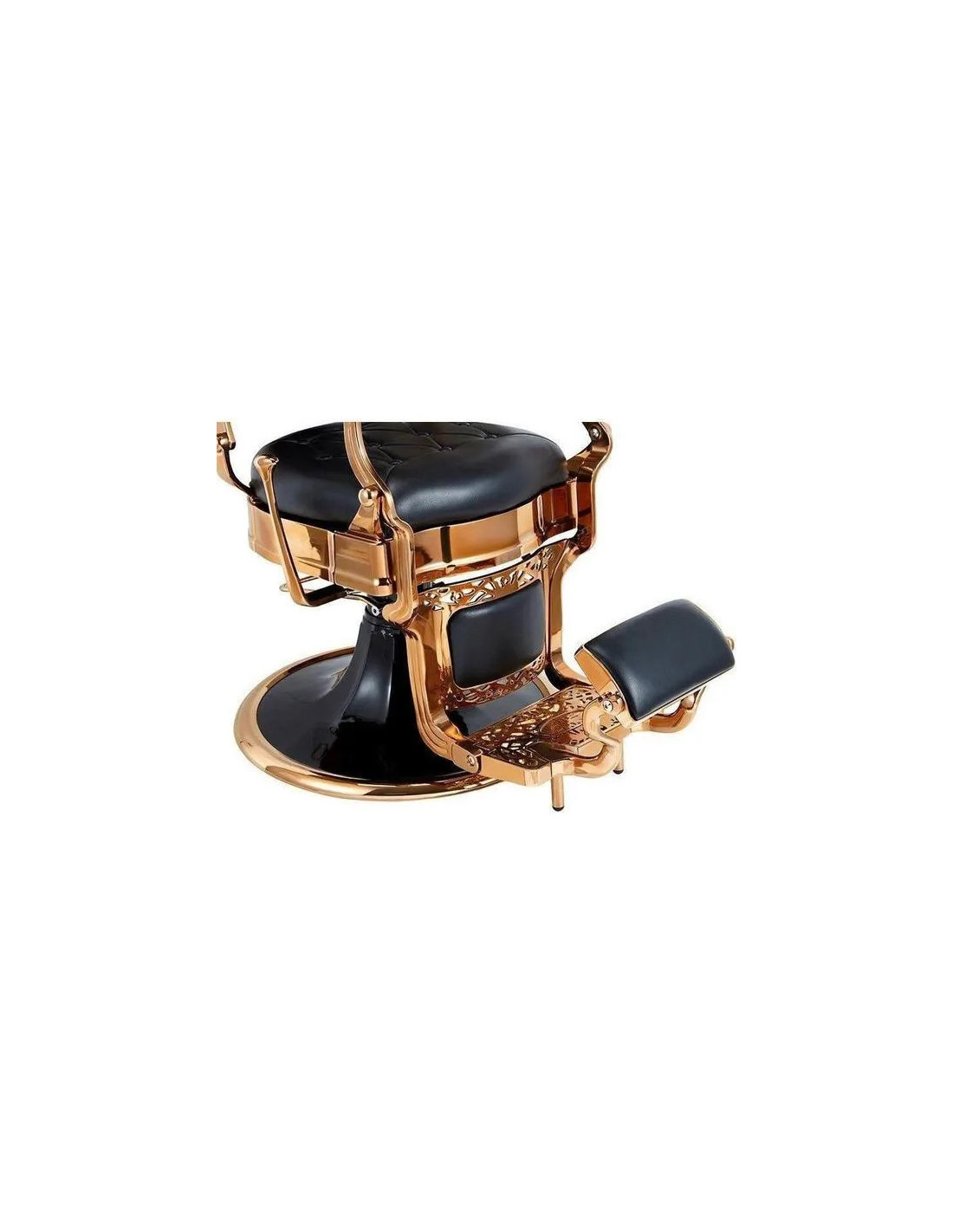 Friseurstuhl in Kupfer und Schwarz – Medici Shiny Copper