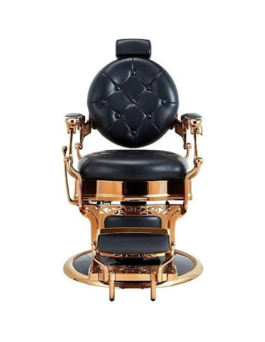 Silla de barbero de cobre y negro – Medici Cobre brillante