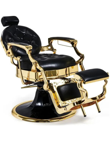 Poltrona da barbiere oro e nero – Medici Imperial Gold