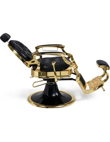Gold- und Schwarzer Friseurstuhl – Medici Imperial Gold