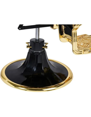 Sillón de barbero dorado y negro – Medici Imperial Gold