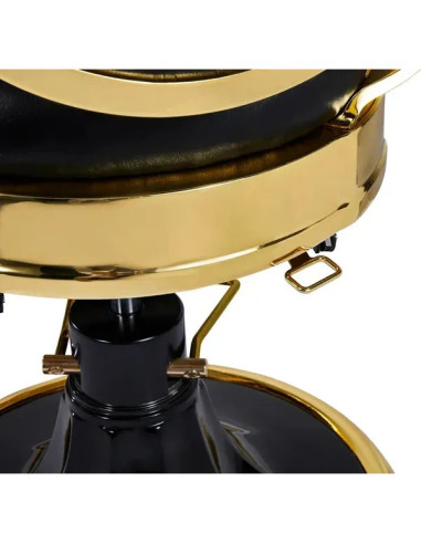 Sillón de barbero dorado y negro – Medici Imperial Gold