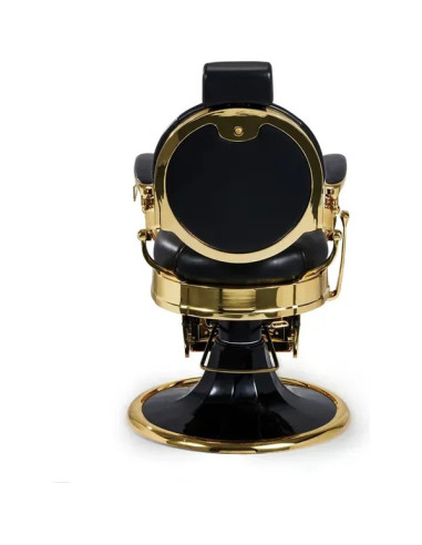 Sillón de barbero dorado y negro – Medici Imperial Gold