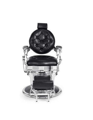 Black & Chrome Barber chair – Medici Nero Cromo