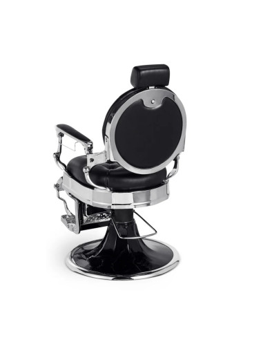 Black & Chrome Barber chair – Medici Nero Cromo