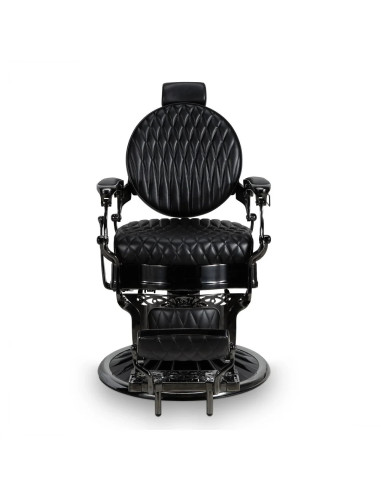 Axis Schwarzer Friseurstuhl – Haute Couture-Design und professioneller Komfort