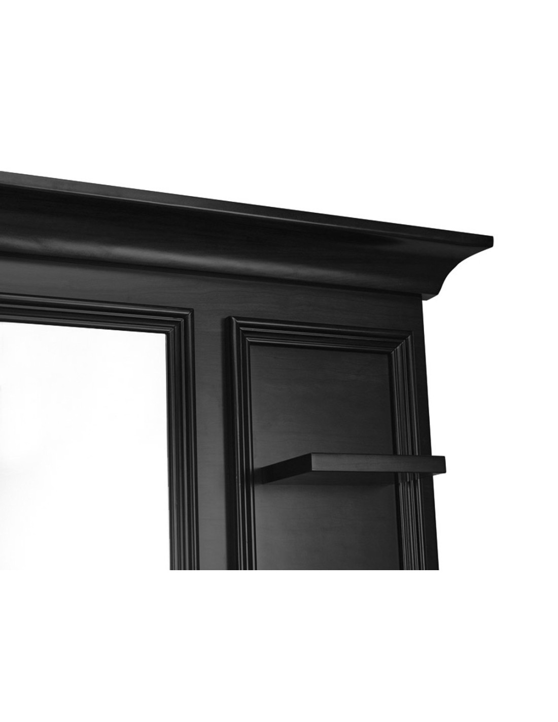 Cavalese Barber Shop Styling Station | Retro-Design Schwarz Ebenholz