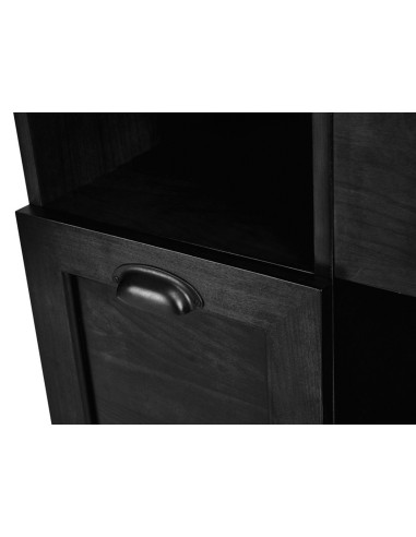 Postazione styling per barbiere Cavalese | Design retrò nero ebano