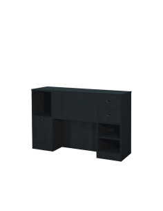 Estação de Estilo Barber 4B Preto Fosco – Compacto, elegante e prático