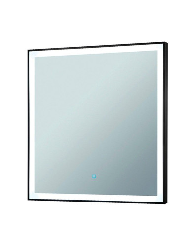 Poste barbier 8B LED bois clair avec vasque & miroir