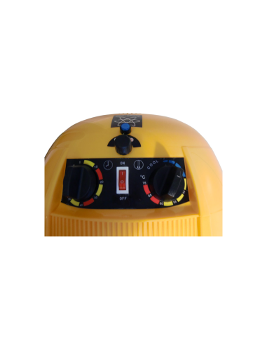 Casque sèche-cheveux jaune 1100W pour coiffeurs - Technologie moderne et confort optimal