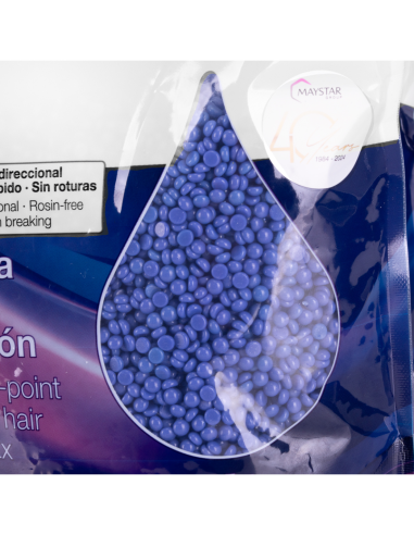 Cera Depilatoria Depilflax Ultraflex Malva - Perlas 1 kg para pieles sensibles