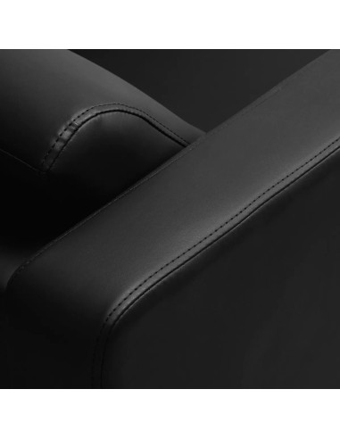 Lavabo de pelo negro completo – Bellagio Relax con reposapiés eléctrico y lavabo de cerámica negra