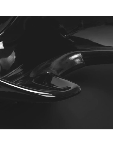 Lavabo de pelo negro completo – Bellagio Relax con reposapiés eléctrico y lavabo de cerámica negra