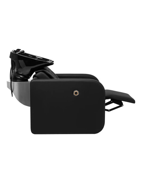 Bellagio Black Massage-Haarwaschbecken – Vorderansicht