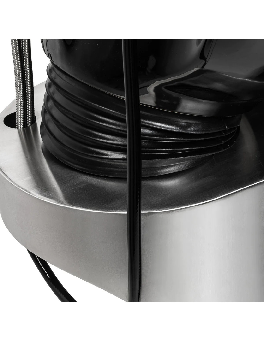 Lavabo de peluquería con masaje Bellagio Black – Reposapiernas eléctrico profesional