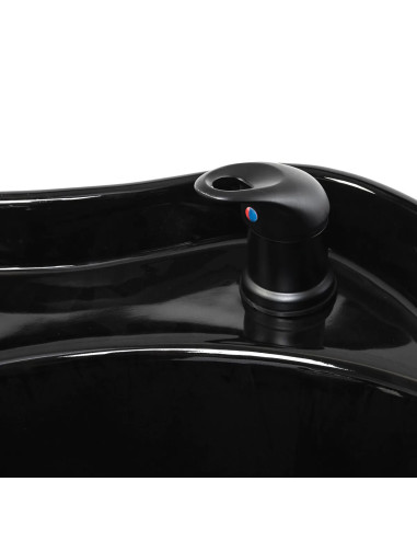 Bellagio Black Massaging Hairdressing Wash Basin – Pro Electric Leg Rest