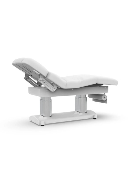 Witte elektrische spa-massagetafel met 4 verwarmde motoren – professioneel model Phenora Eleganza voor instituten en spa's