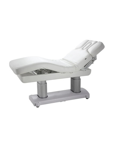 Witte elektrische spa-massagetafel met verstelbare rugleuning – model Phenora Eleganza voor schoonheidsbehandelingen