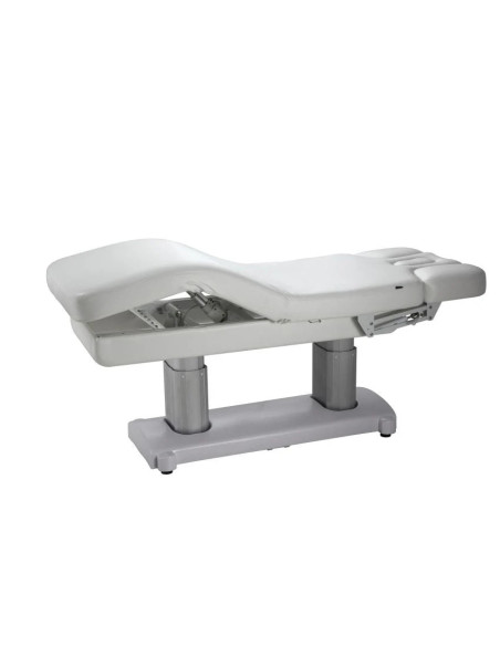 Mesa de spa elétrica multifuncional branca – modelo aquecido Phenora Eleganza para massagens e tratamentos corporais