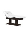 Heated Spa Massage Table 4 Motors White & Walnut | GoldBeaute