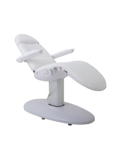 Cadeira de beleza elétrica Aurora Eleganza branca com 3 motores