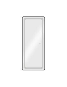 Tocador de tocador de pared LUMINA con LED plateado, sobriedad y elegancia para peluquerías.