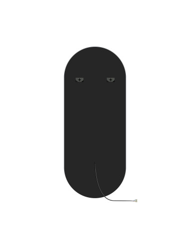 Konsola fryzjerska ścienne Ovalia Silver LED – szykowna prostota dla salonów fryzjerskich 