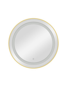 CIRIA Gold LED Wall Mounted Styling station Mirror Dressing Table – Premium Elegance for Hair Salons