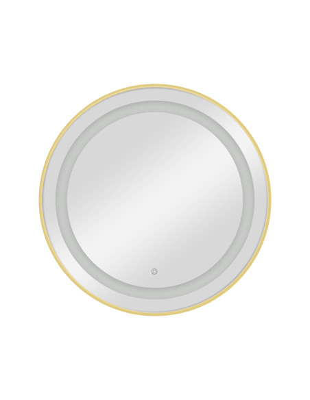 Coiffeuse miroir coiffeur mural LED CIRIA Gold – Élégance Premium pour Salon de Coiffure 