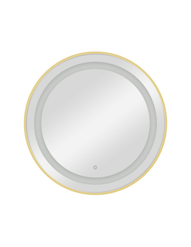 CIRIA Specchio Postazione parrucchiere da parete con LED dorato - Eleganza premium per saloni di parrucchiere