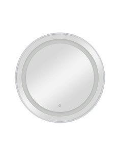 Espelho Toucador parede com LED CIRIA Silver – Simplicidade chique para salões de cabeleireiro