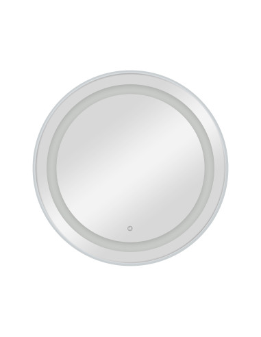 Specchio da parete Postazione parrucchiere CIRIA Silver LED: semplicità chic per i saloni di parrucchiere