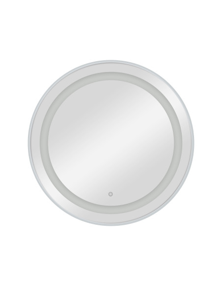 CIRIA Silver LED wall-mounted Styling station mirror – Chic simplicity for hair salons 