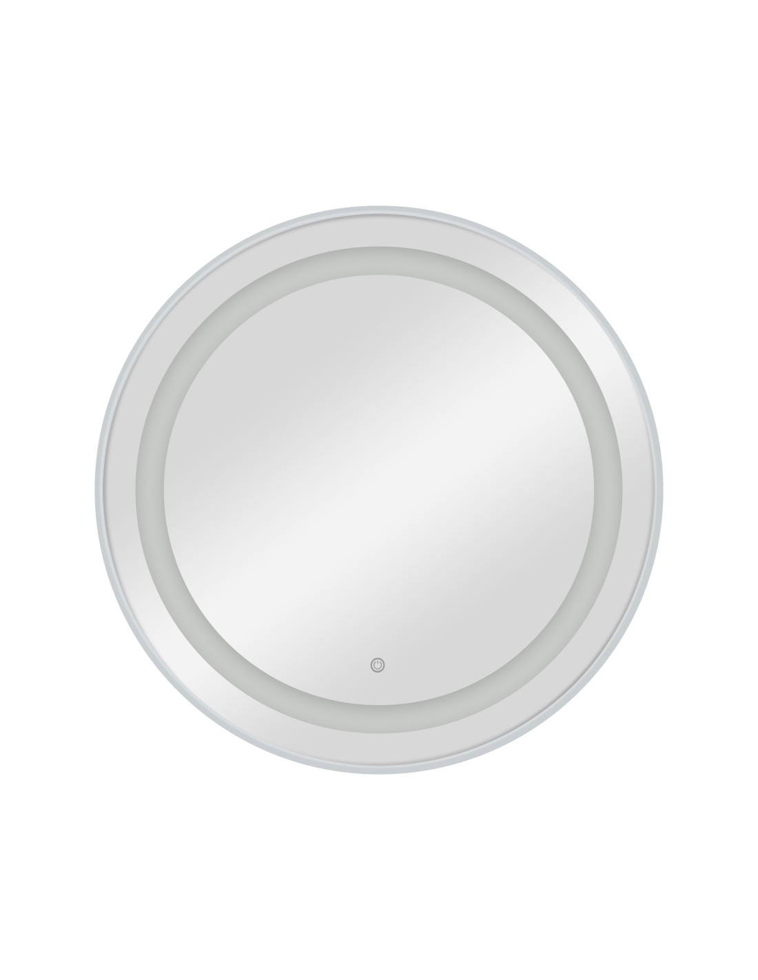 CIRIA Silver LED wall-mounted Styling station mirror – Chic simplicity for hair salons 