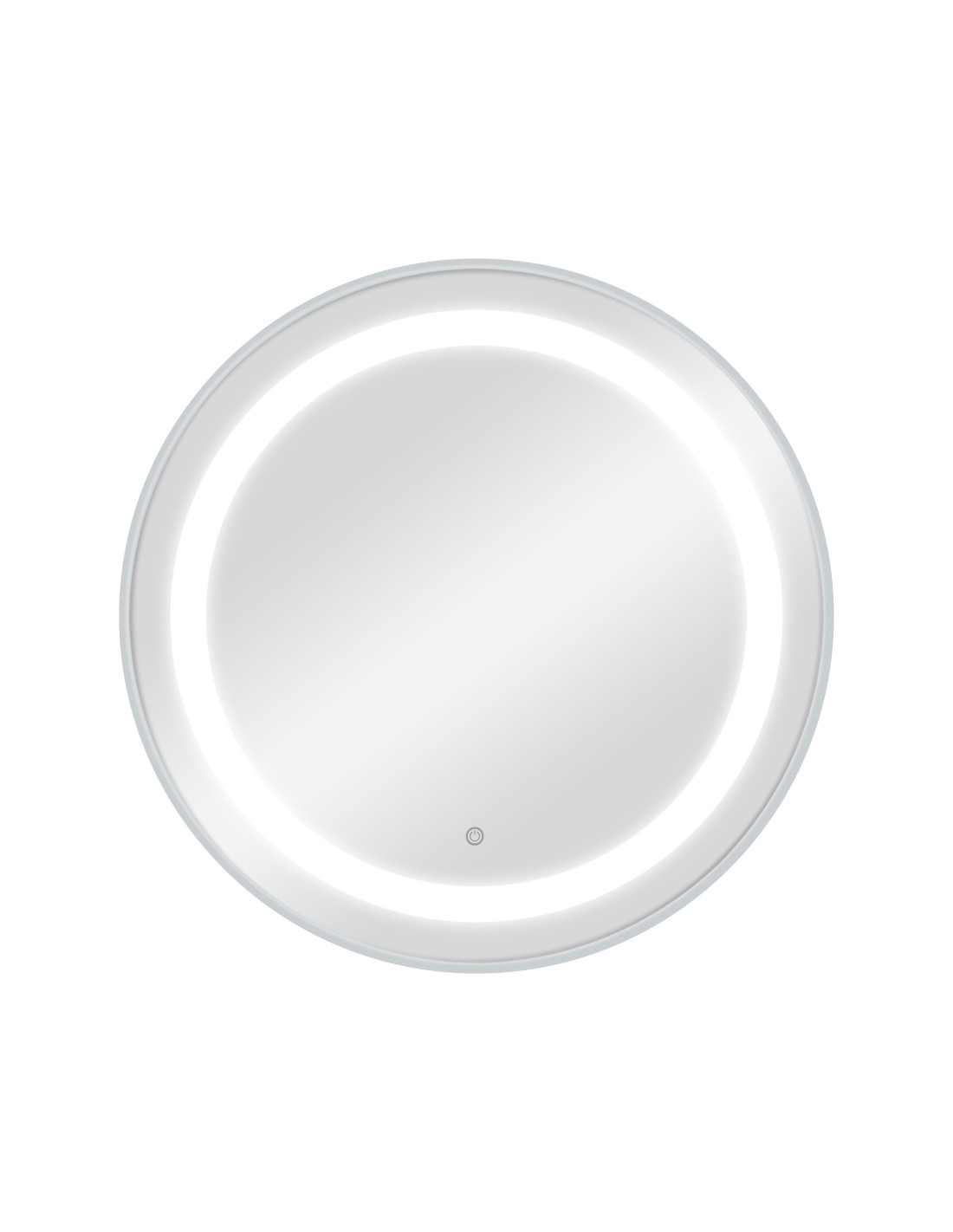 Espejo Tocador de pared CIRIA Silver LED: simplicidad elegante para salones de peluquería 