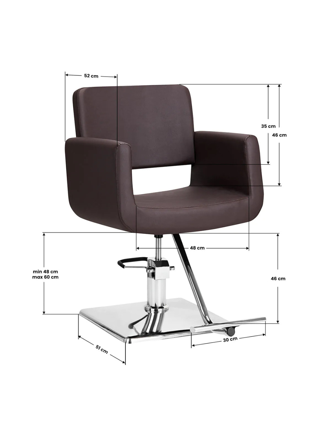 Poltrona stile Helsinki marrone 