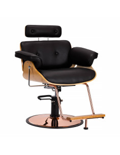 Schwarzer Friseurstuhl Florence