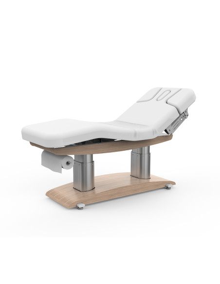 Lit spa à 4 moteurs Chauffante Ginevra Bois clair : confort et design innovant pour centres de bien-être