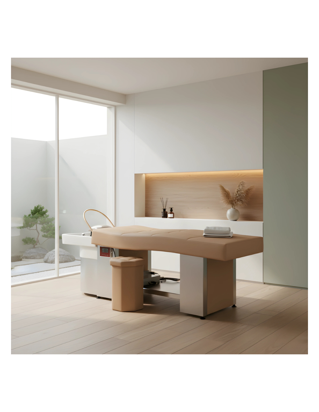 Professioneel Hoofd Spa Bed Beige AnionVapeur RelaxPro