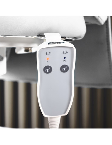 Cadeira de beleza elétrica 1 motor branca Amica zoom controle remoto